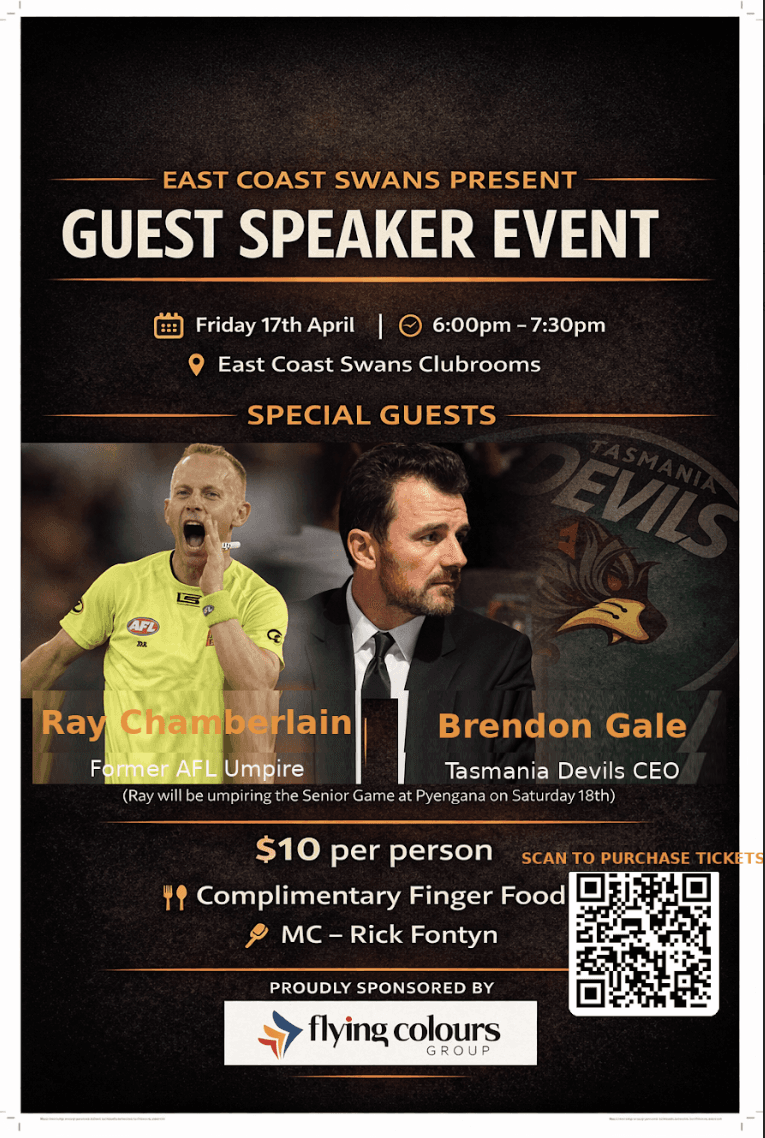 GUEST SPEAKER EVENT Friday 17th April